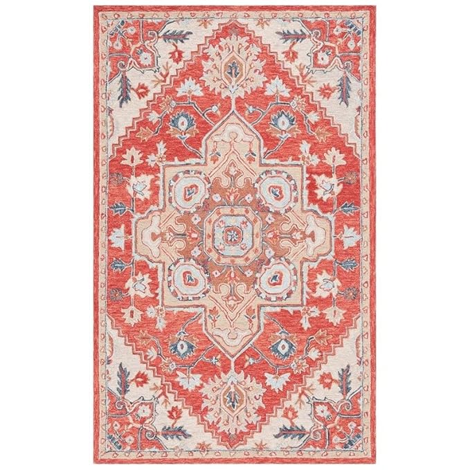 Hand Tufted Wool Rug 15x20 Ft – Modern Irregular Shape Aesthetic Carpet, 1 Inch Thick Pile, Anti-Skid Backing, Soft Handmade Woolen Area Rug for Living Room, Bedroom, Hall Décor